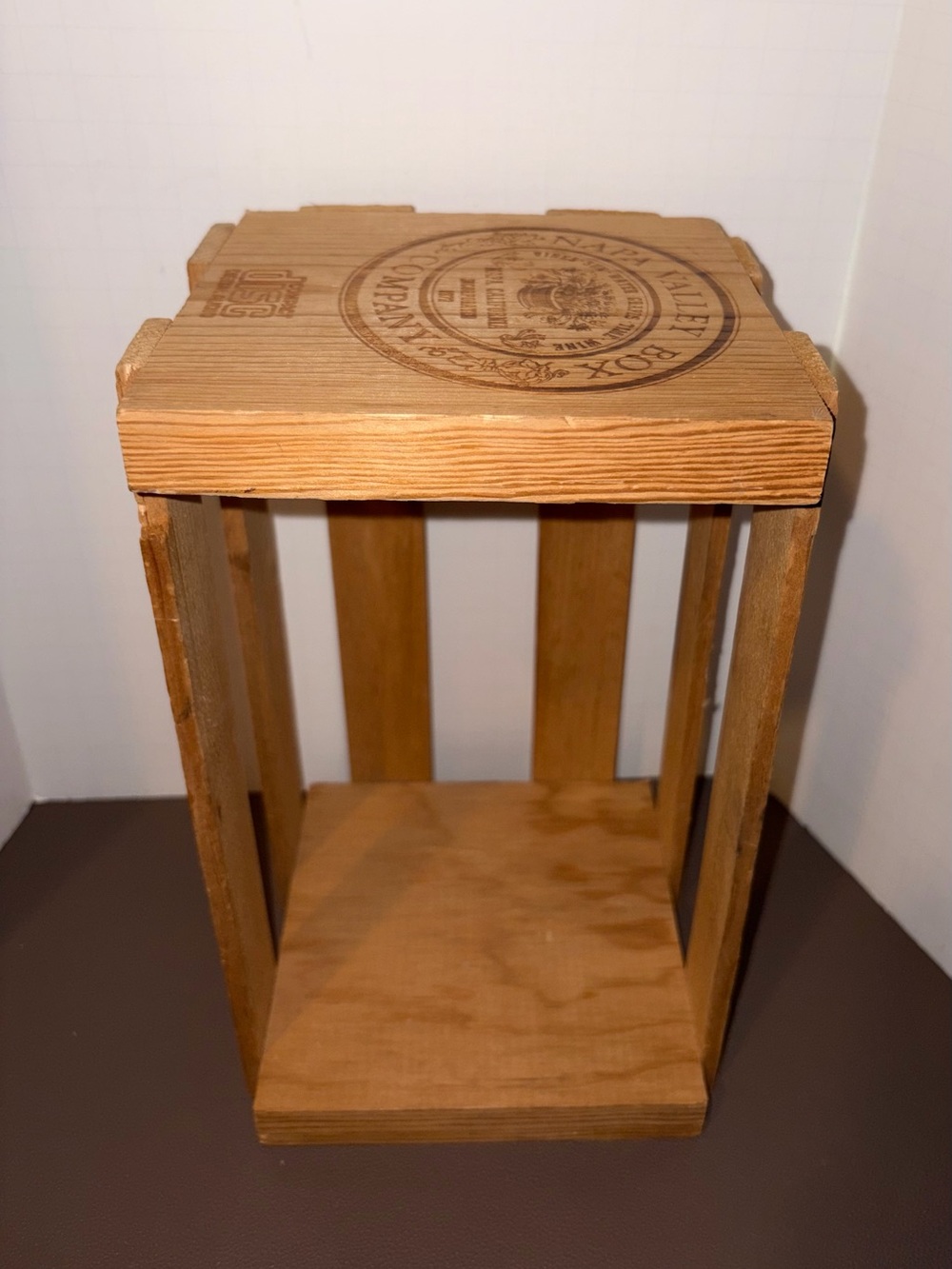 Napa Valley Crate CD Storage Wood Box Vintage 10" X 6"